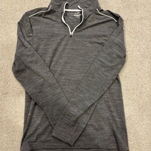 J. Crew Men's Charcoal Zip-Up Sweater